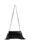 Jil Sander Tassel Crossbody Bag In Black