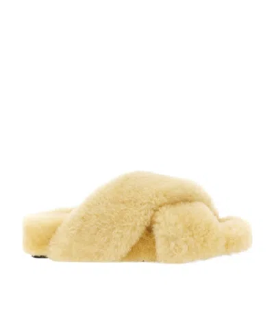 JIL SANDER JIL SANDER CROSSOVER SLIP-ON SLIDES