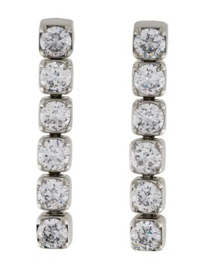 Pre-owned Jil Sander Crystal Drop Earrings In Multi