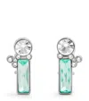 Jil Sander Crystal-embellished Drop Earrings In Blue