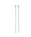 Jil Sander Crystal-embellished Earrings In Silver Crystal