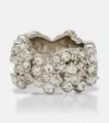 Jil Sander Crystal-embellished Ring In Metallic