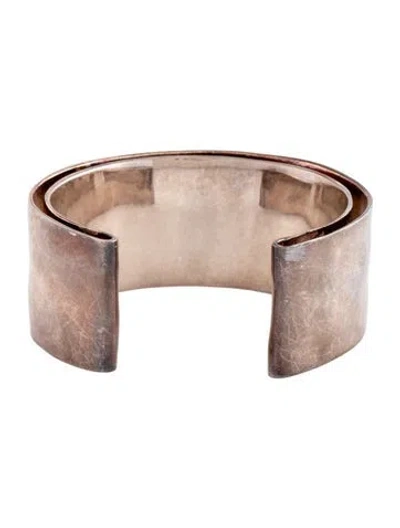 Pre-owned Jil Sander Cuff Bracelet, 6.5" In Multicolor