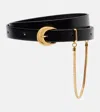 Jil Sander Curve Chain-detail Leather Belt