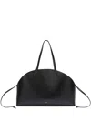 Jil Sander Curve Large Shoulder Bag In Black