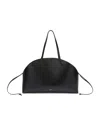 Jil Sander Curve Large Shoulder Bag In Black