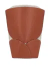 Jil Sander Curve Shoulder Bag In Brown