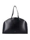 Jil Sander Curve Shoulder Large In Black