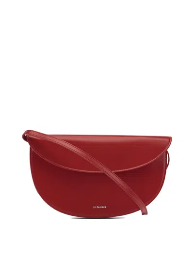 Jil Sander "curve" Wallet In Red