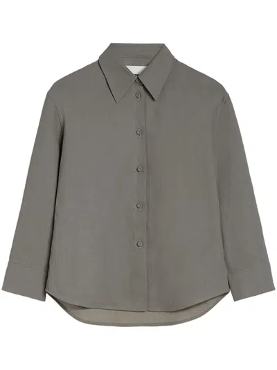 Jil Sander Curved Hem Shirt In 035
