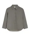 Jil Sander Curved Hem Shirt In Gray