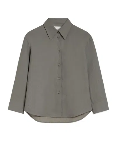 JIL SANDER CURVED HEM SHIRT