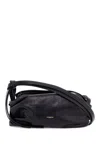 Jil Sander Black Rollup Small Square Belt Bag In Black (black)