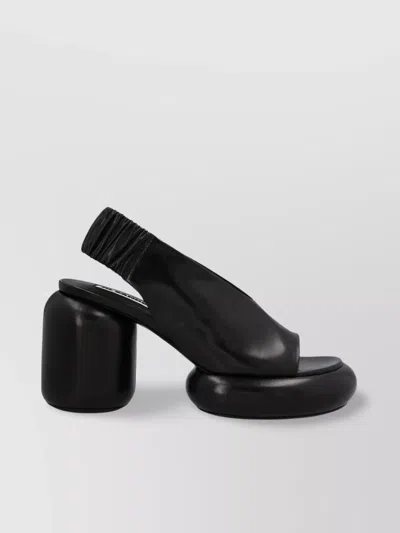 Jil Sander Cushioned Open Toe Chunky Heel Sandals