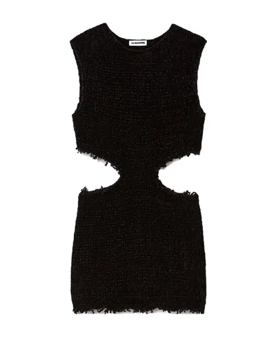 Jil Sander Cut-out Detail Dress In Black