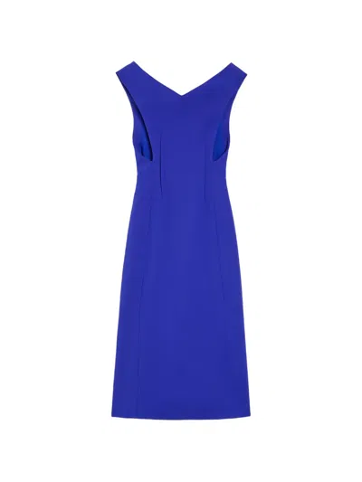 Jil Sander Cut-out Midi Dress In Blue