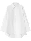 Jil Sander Cut-out Oversized Shirt In White