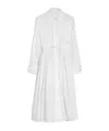 Jil Sander White Cotton Chemisier Dress In White