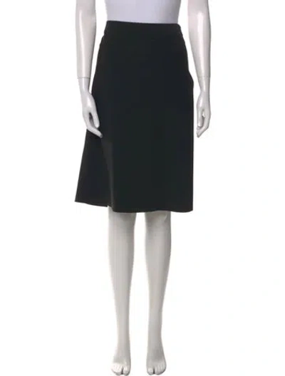 Pre-owned Jil Sander Cutout Accent Knee-length Skirt In Black