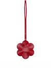 Jil Sander Daisy Looped-strap Charm In Red