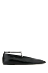Jil Sander Crystal-embellished Ballet Flats Black In 001
