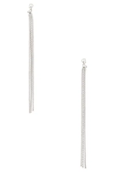 Jil Sander Dangle Earrings In Gray