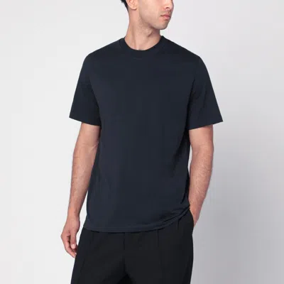 Jil Sander Dark Blue Cotton T-shirt Men