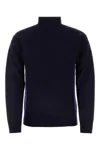 Jil Sander Man Turtleneck Midnight Blue Size 40 Wool In Blue