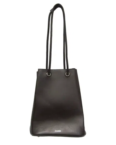 Pre-owned Jil Sander Dark Brown Leather Shoulder Bag (authentic Pre-loved)
