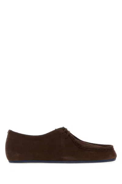 Jil Sander Lace-up Low-top Casual Shoes In Brown