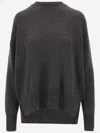 Jil Sander Dark Grey Crewneck Sweater In Dark Grey