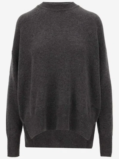 Jil Sander Dark Grey Crewneck Sweater