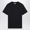 Jil Sander Black Cotton T-shirt In Blue