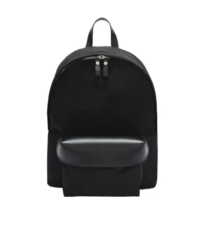 Jil Sander Debossed-logo Backpack In Black