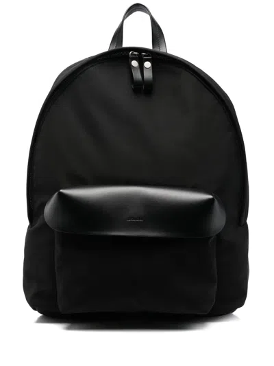 Jil Sander Lid Backpack Bag In Black