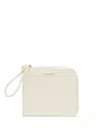 Jil Sander Debossed-logo Calf Leather Wallet In White