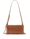 Jil Sander Debossed-logo Shoulder Bag In Brown