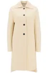 JIL SANDER JIL SANDER DECONSTRUCTED COAT IN VIRGIN WOOL