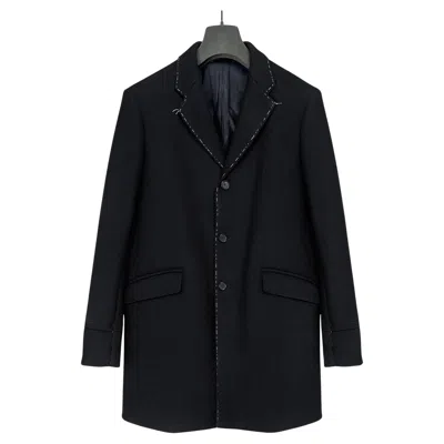 Pre-owned Jil Sander Deconstructed Stitched Coat In Black