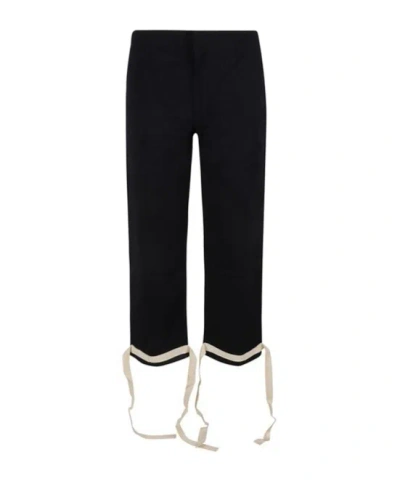 Jil Sander Denim Classic Trousers In Black