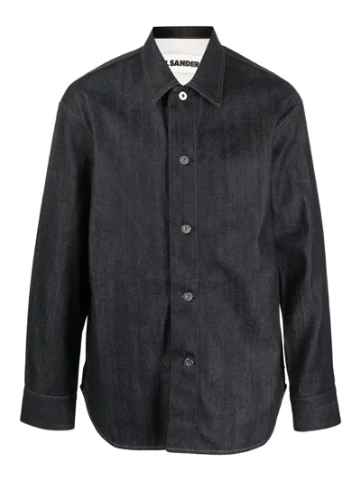 Jil Sander W Denim Shirt 01 Regular Fit Overshirt In Blue