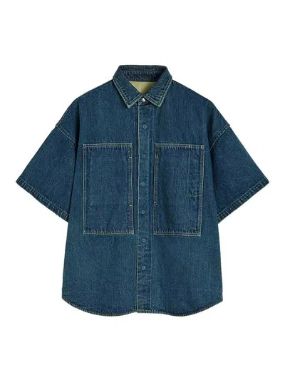 Jil Sander Denim Cotton Shirt In Blue