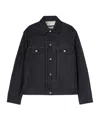 Jil Sander Denim Jacket In Black