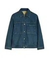 Jil Sander Washed Denim Jacket In Blue