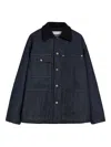 Jil Sander Denim Jacket With Chest Pockets And Collared Neck In Blue