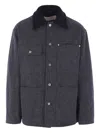 Jil Sander Long Sleeve Casual Jacket In Blue