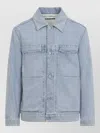Jil Sander Denim Jacket Long Sleeves Chest Pockets In Blue