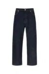 Jil Sander Blue Jeans With Belt Loops And Logo Patch On The Rear In Denim Man In Blue