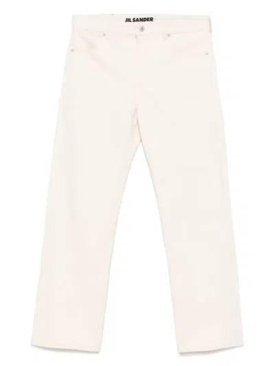 Jil Sander Denim Jeans In Cotton In White