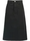 Jil Sander Women Midi Skirt In Black